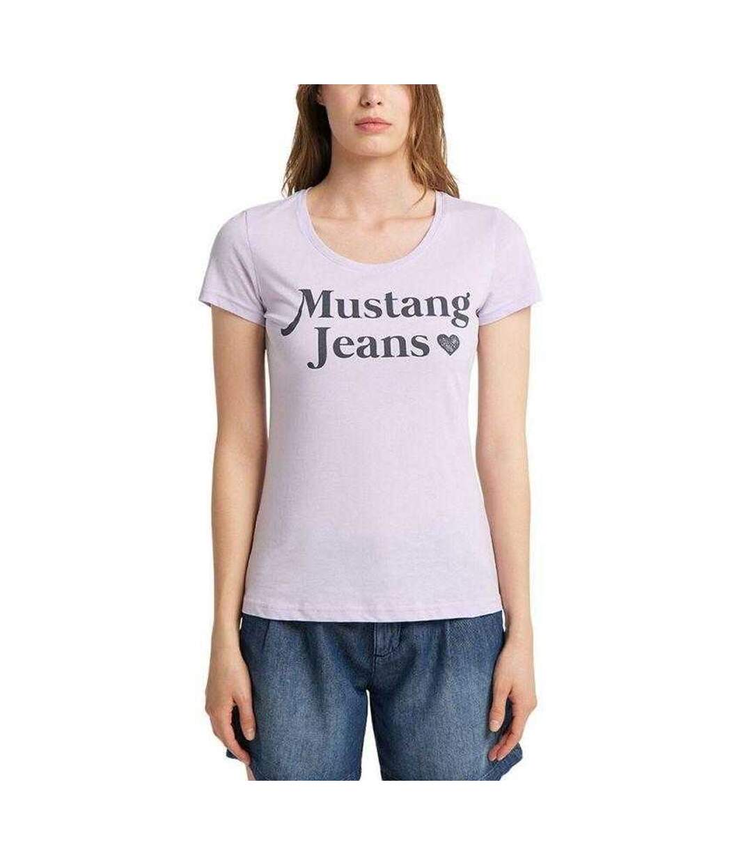 T-shirt Alexia Femme Violet Clair Mustang-1
