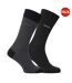 Lot De 2  Socquettes Motif/style Logo Homme Noir Boss-1