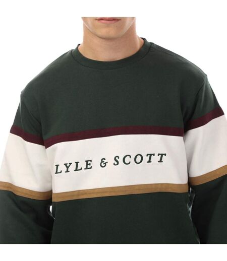 Sweat Style À Rayures Volley Homme Vert Lyle & Scott