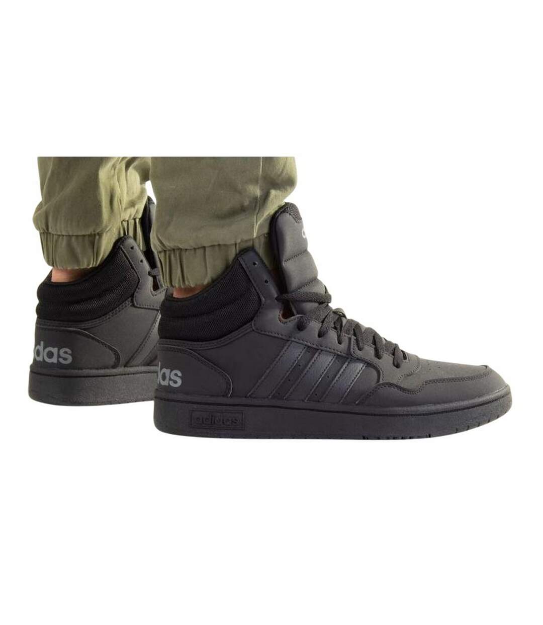 Baskets Hoops 3.0 Homme Noir Adidas-1