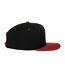 Casquette Ajustable Classic Noir Rouge Yupoong-4