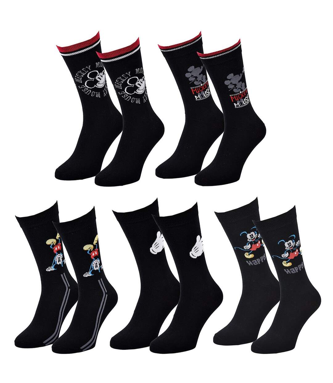 Chaussettes Pack Cadeaux Homme LICENCE Pack 5 Paires MICK24-3