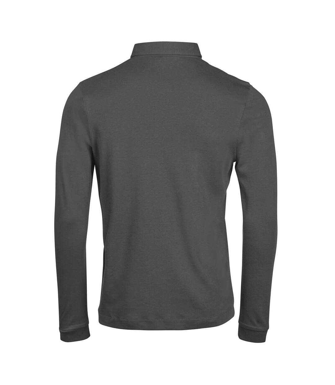 Polo Manches Longues Homme Noir Tee Jays-2