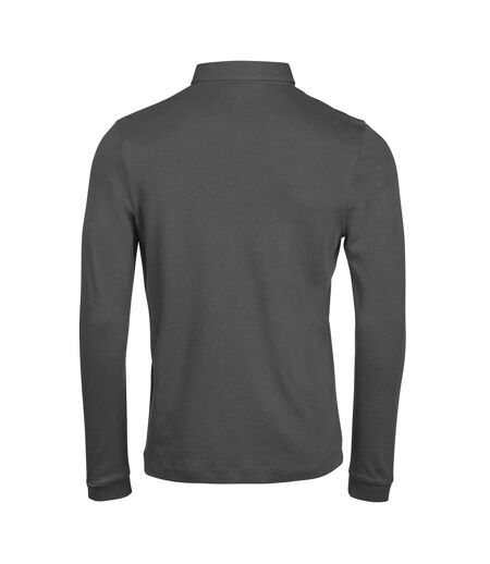 Polo Manches Longues Homme Noir Tee Jays