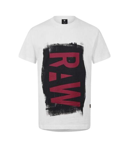 T-shirt Motif/style Peint Raw Homme Blanc G-Star
