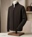 Cardigan homme WINCHESTER CAIMAN2N zippé noir : l'alliance parfaite de la laine et du style raffiné-3