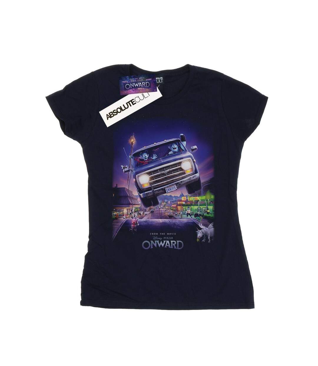 Disney T-shirt en coton Femme/Ladies Onward Gwniver Poster (Bleu marine) - UTBI47542-1