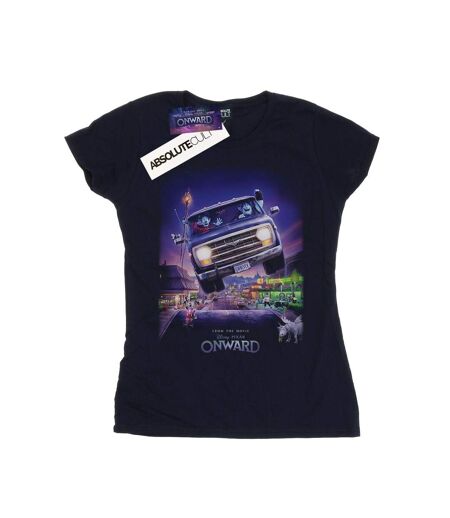 Disney T-shirt en coton Femme/Ladies Onward Gwniver Poster (Bleu marine) - UTBI47542