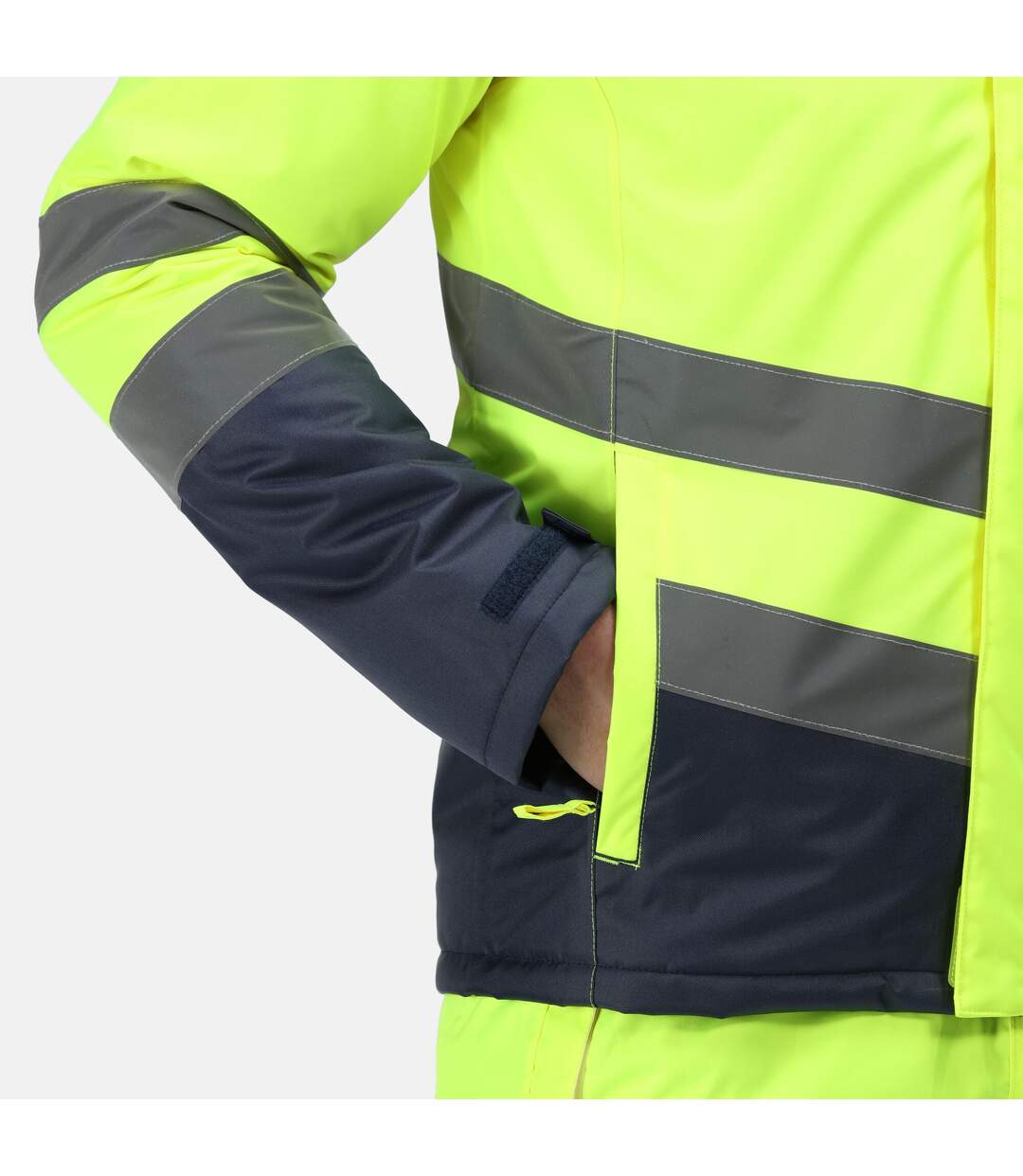 Mens high-vis bomber jacket yellow/navy Regatta-4