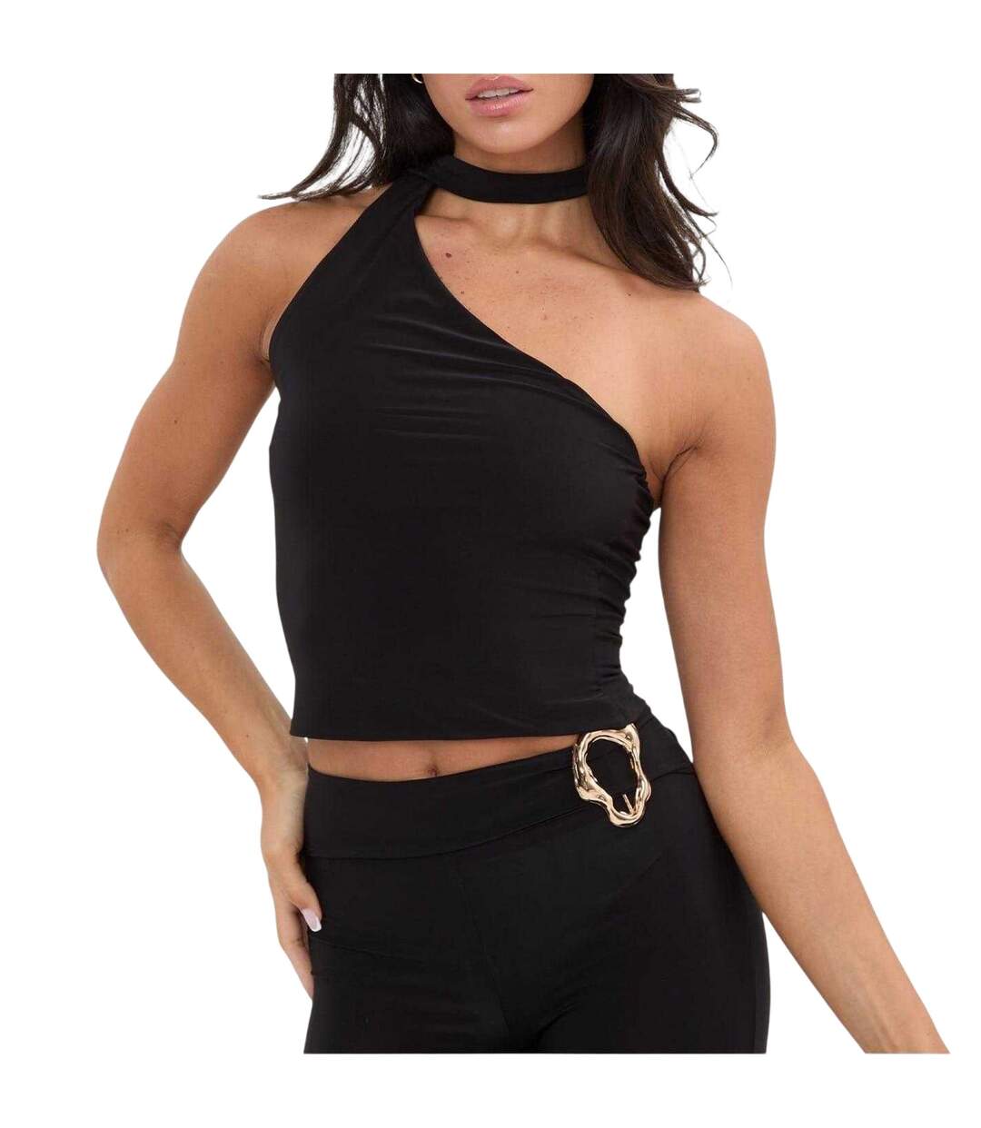 Haut Court 1 Épaule Femme Noir I Saw It First-2