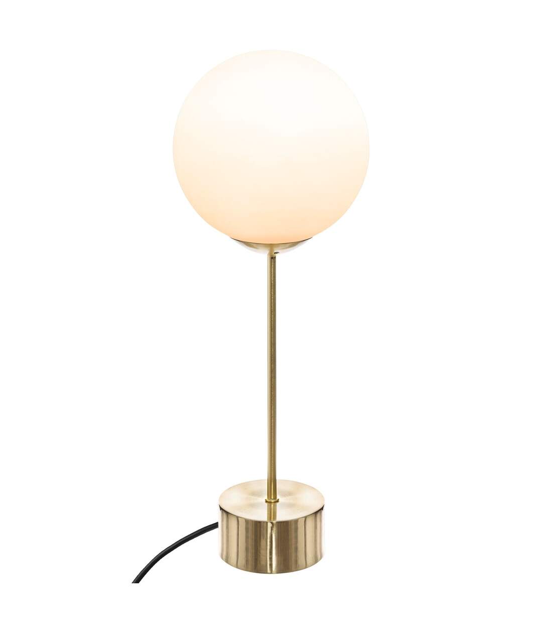 Lampe droite à poser Dris Noire et blanche - H. 43 cm-1