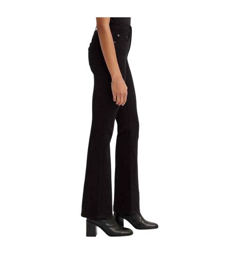 Womens/ladies 725 Night Is Black High Rise Bootcut Jeans Black Levis