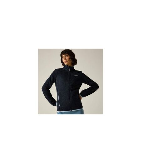 Womens/ladies Newhill Full Zip Fleece Jacket Navy Skyway Regatta