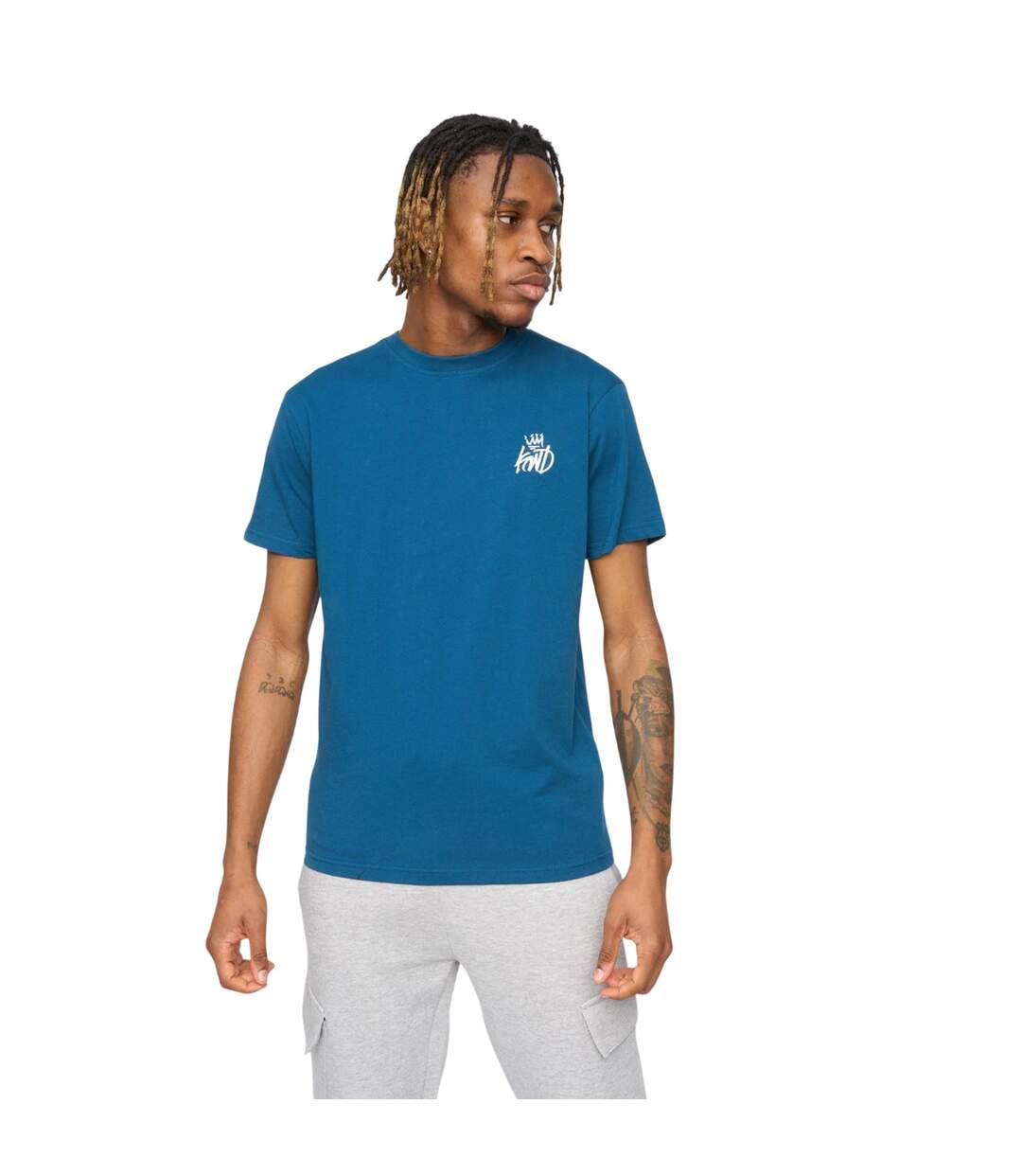 T-shirt Crosby Homme Bleu Sarcelle Kings Will Dream-2