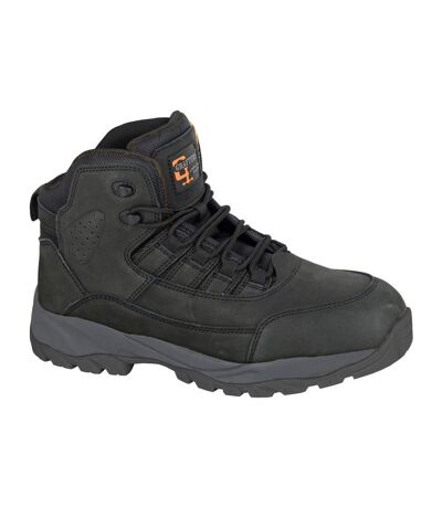 Mens nubuck hiking boots black Grafters