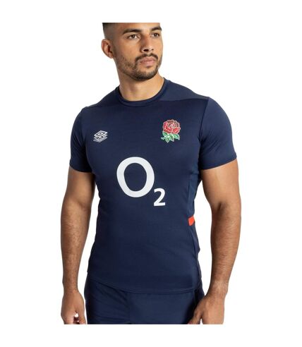 Umbro Mens 23/24 England Rugby Gym T-Shirt (Navy Blazer/Dress Blue/Flame Scarlet) - UTUO1474