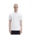 Mens Logo Cotton Polo Shirt White Fred Perry-4