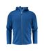 Mens Layback Hoodie Bright Blue Printer RED-2
