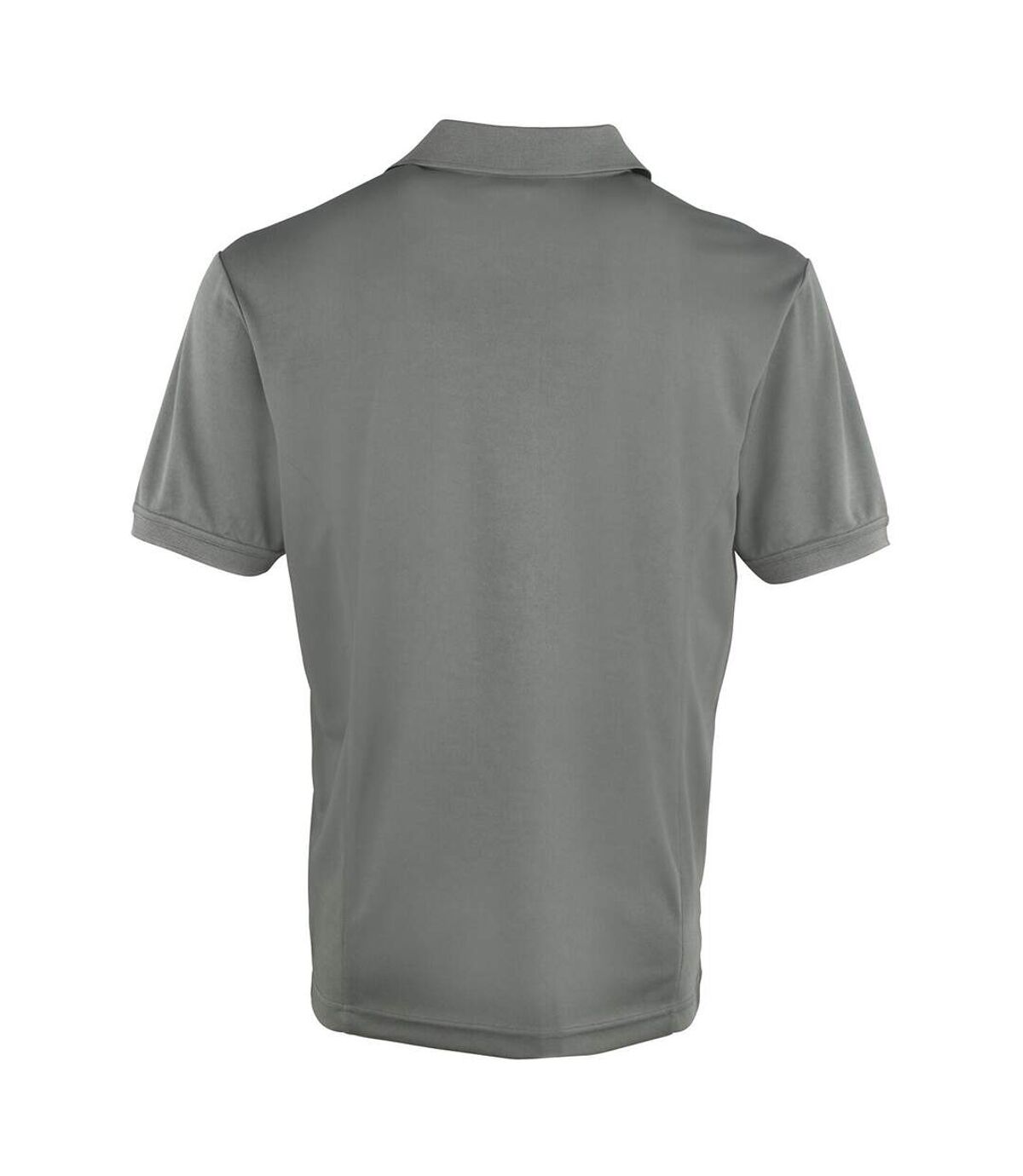 Premier Mens Coolchecker Pique Short Sleeve Polo T-Shirt (Neon Green)