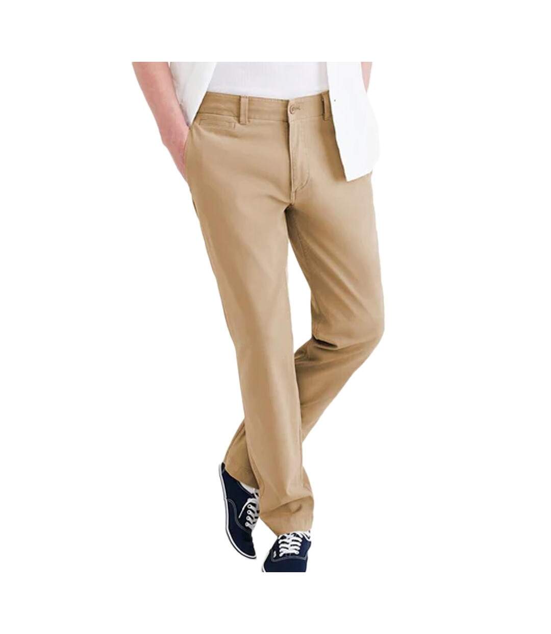 Pantalon Slim Marron Clair Homme Dockers Cali Khaki - W28-L32-1