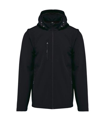 Veste softshell manches amovibles - Unisexe - K422 - noir