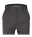 Mens Cotton Straight Leg Trousers Grey Hugo-3