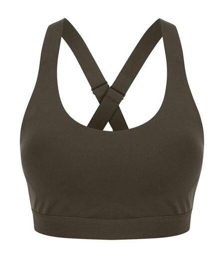 Tombo Soutien-gorge de base à impact moyen pour femmes/femmes (Vert olive) - UTPC4412