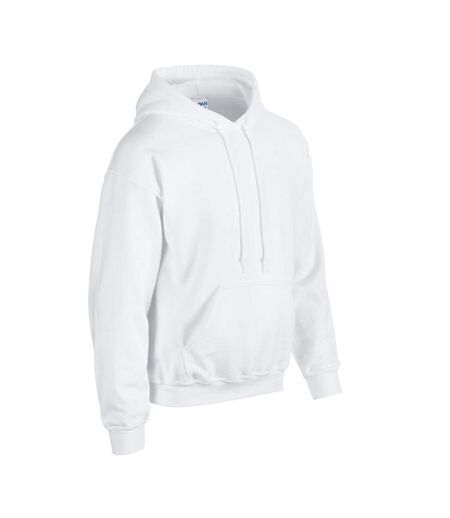 Sweat à capuche homme blanc Gildan