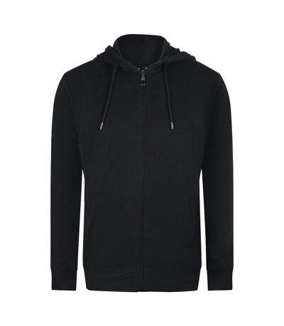 Mens Leopard Back Print Full Zip Hoodie Black Cavalli Class