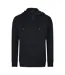 Mens Leopard Back Print Full Zip Hoodie Black Cavalli Class-1