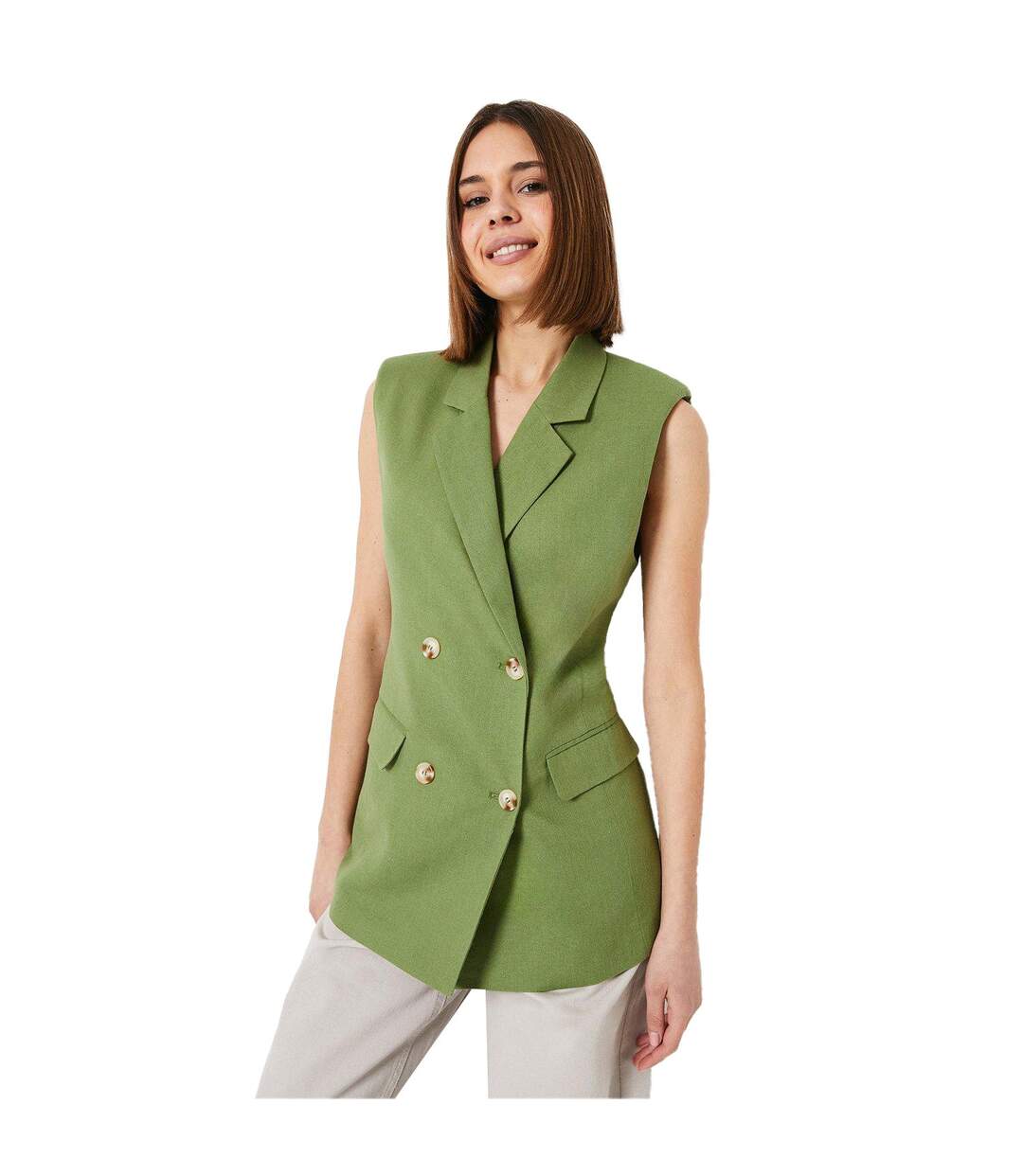 Blazer femme vert Dorothy Perkins-1