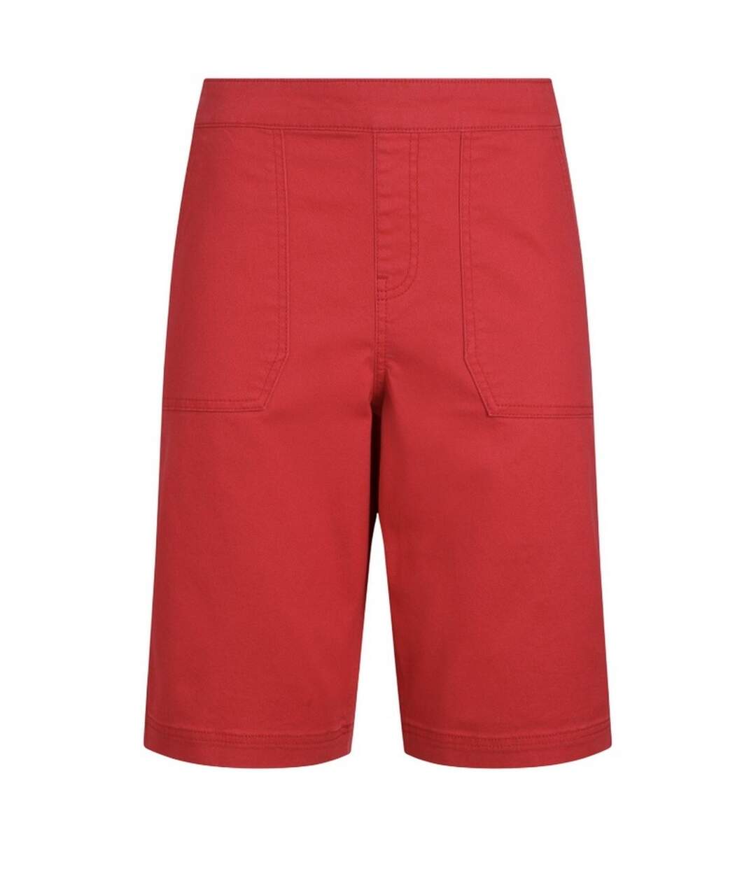 Womens/ladies kinnie flat fronted shorts crimson Weird Fish-1