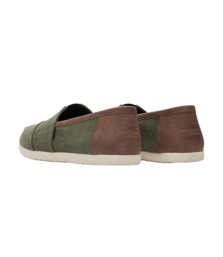 Mens Alpargata Cotton Blend Slip-on Espadrilles Dark Sage Toms