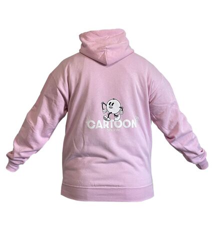 Sweat-shirt à capuche motif CARTOON - homme - rose