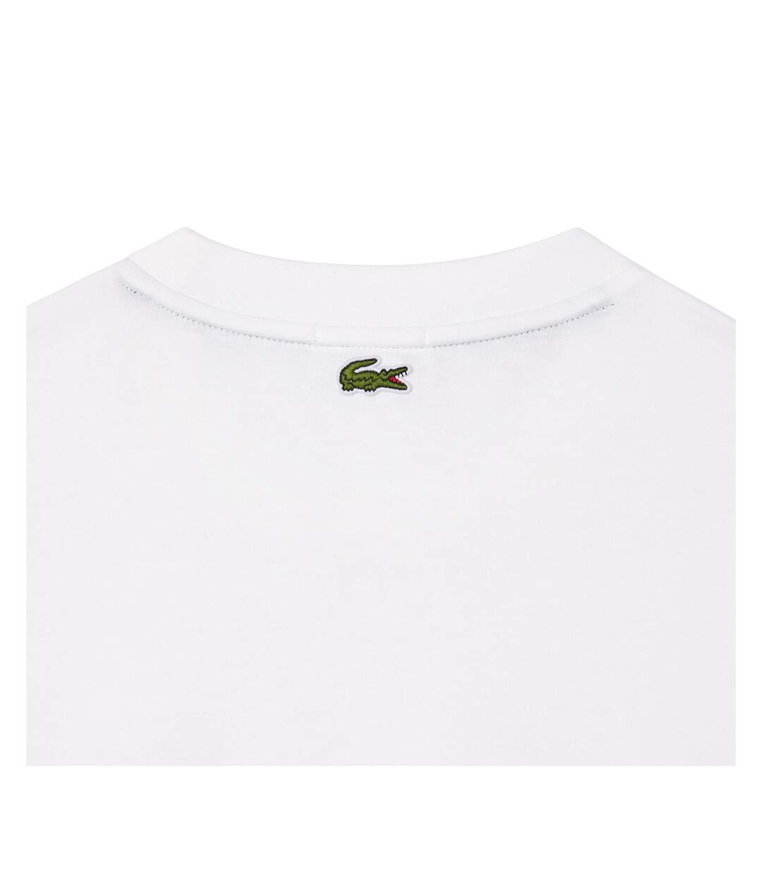 T-shirt Motif/style Logo Brodé Adulte Blanc Lacoste-4