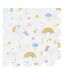 Lot de 20 Serviettes en Papier Licorne 33x33cm Blanc-1
