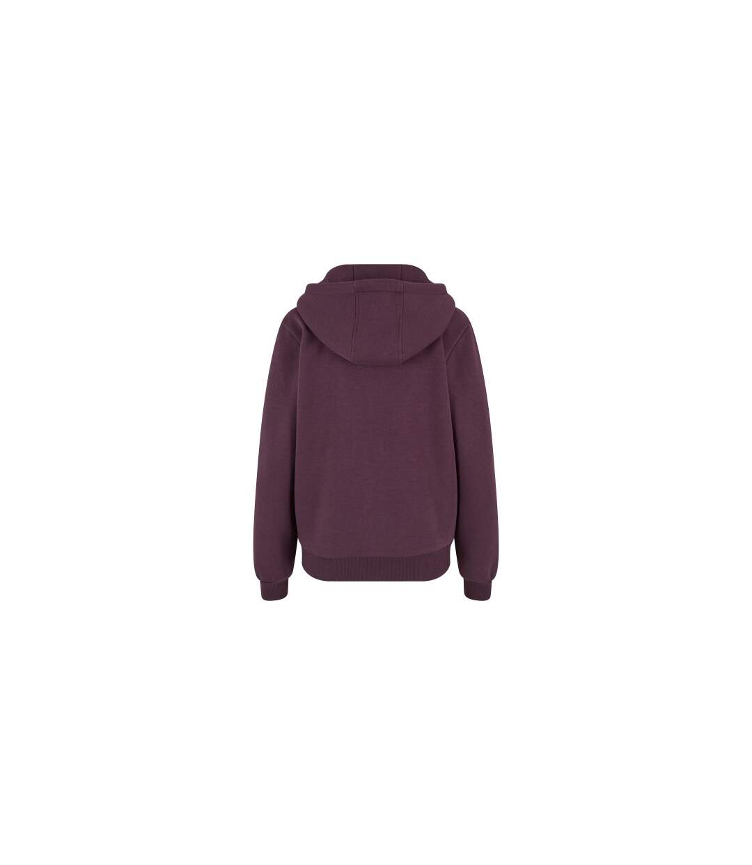 Sweat À Capuche Duveteux Femmes/ladies Prune Pourpre Build Your Brand-3