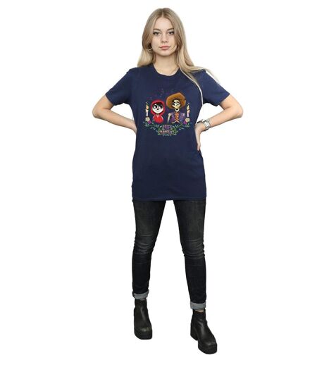 Disney - T-shirt COCO MIGUEL AND HECTOR - Femme (Bleu marine) - UTBI16490