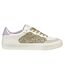 Womens/ladies D Emmeleny Trainers Optic White Light Gold Geox-4