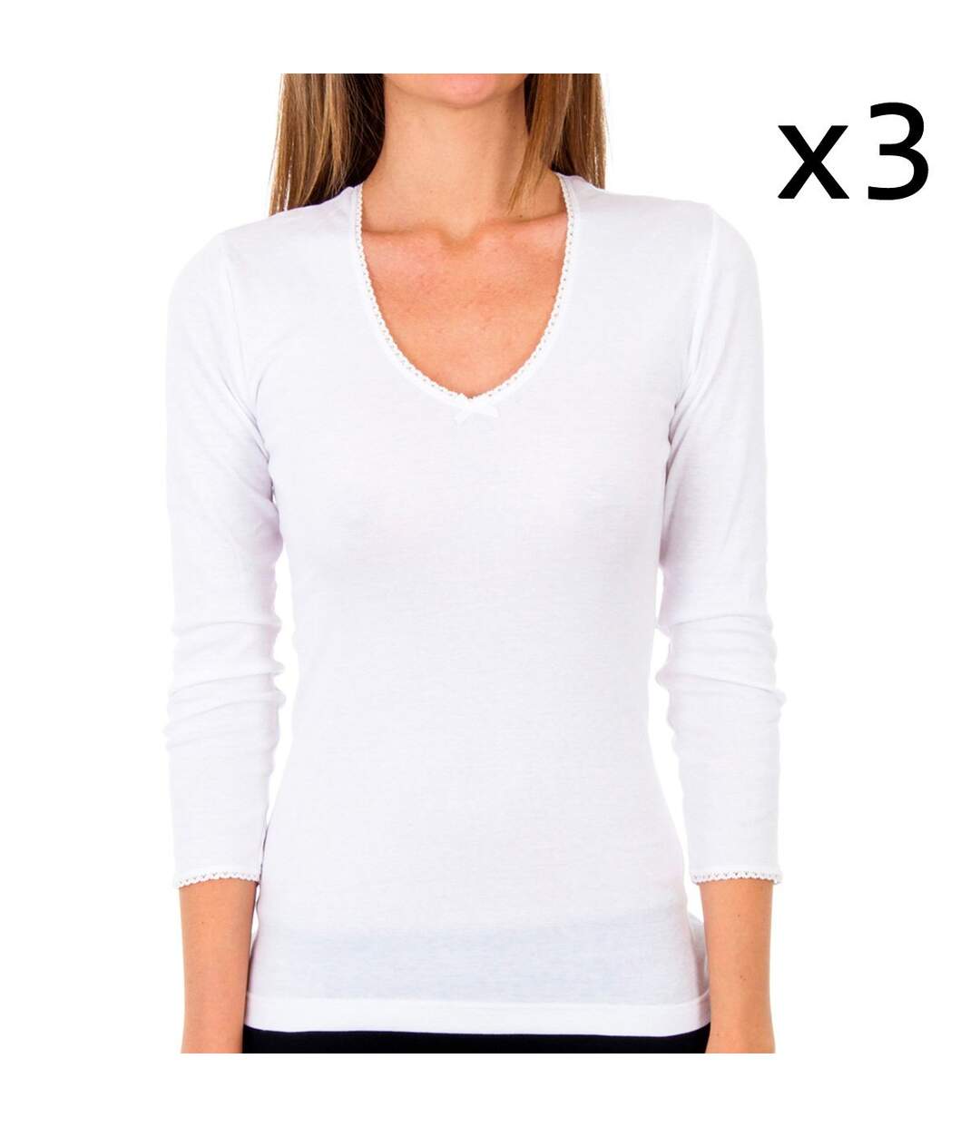 Women's long-sleeved thermal t-shirt APP01BT