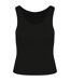 Womens/ladies ribbed tank top black Native Spirit