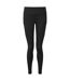 Womens/ladies Performance Tie Dye Recycled Leggings Black Acid Washed TriDri-3