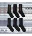 6 Pack Mens Patterned Coloured Soft Cotton Dress Socks-4