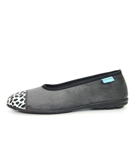 Chaussons jessie femme gris Lunar