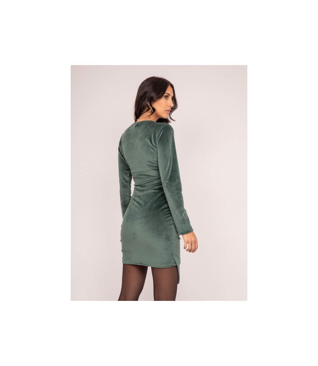 Robe courte velours ILKAY - Dona X Lisa-2