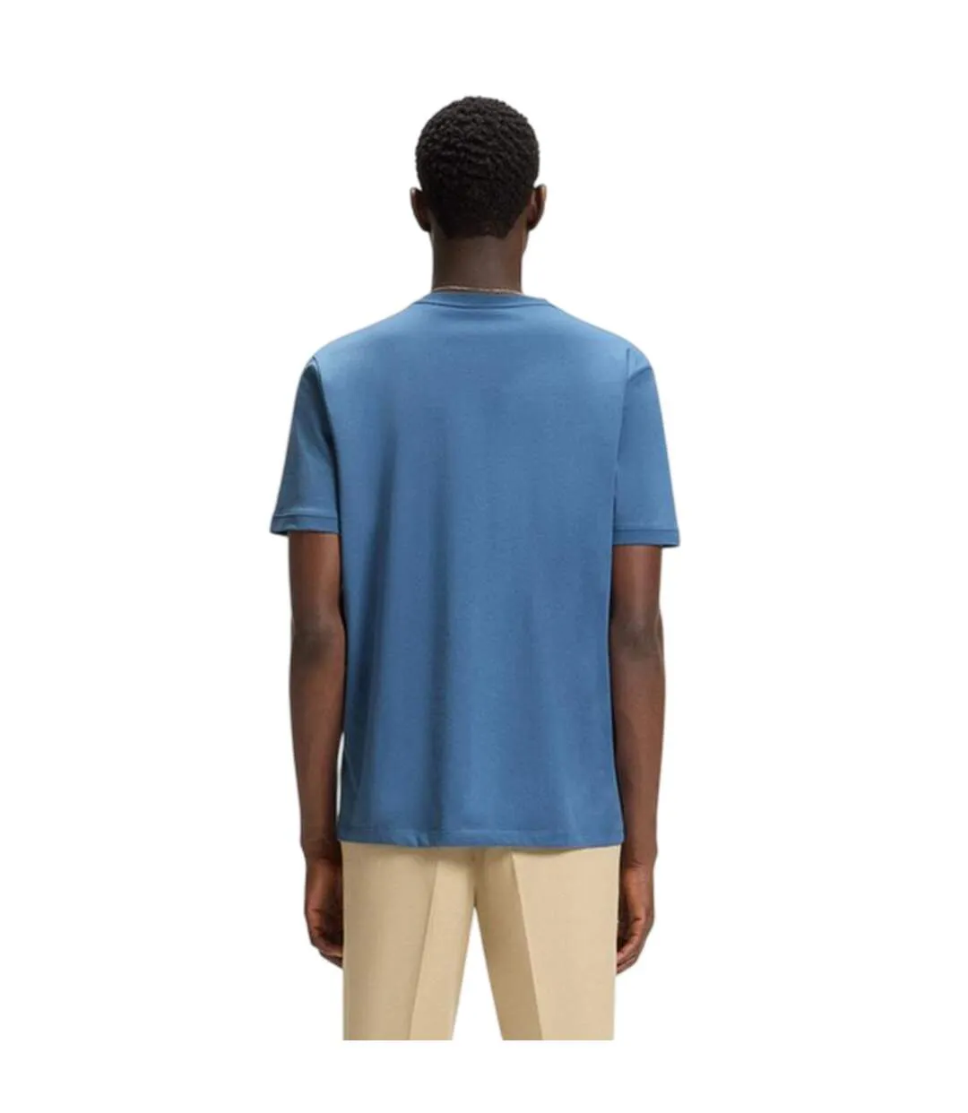 T-shirt Motif/style Logo Sur Poitrine Diragolino Homme Bleu Moyen Hugo-3
