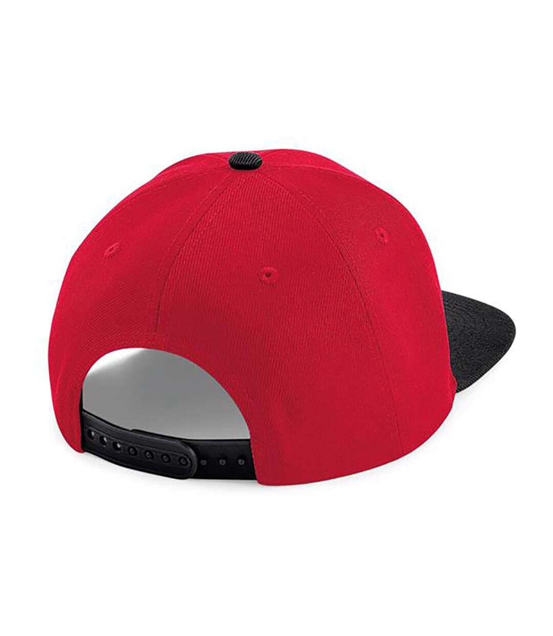 Casquette ajustable rouge / noir Beechfield-2