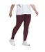 Womens/ladies Fitted Leggings Red Adidas-1