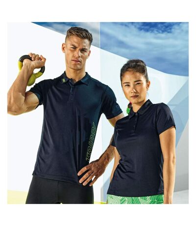 Polo À Manches Courtes Homme Noir Tri Dri