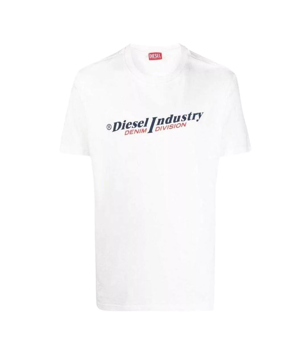 T-shirt Motif/style Logo Industry Denim Division Adulte Blanc Diesel-2